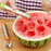 Melon-watermelon scoop