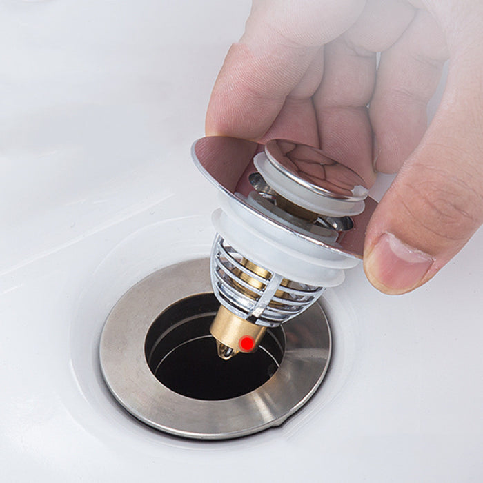 Sink Drain Plug Washbasin Push Type